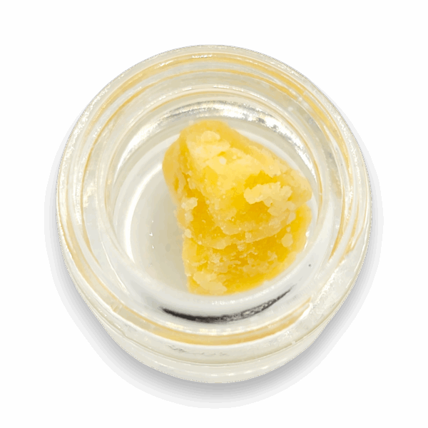 Close-up of LA Kush Budder with creamy, whipped texture