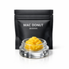 MAC Donut Budder concentrate in a 1g jar, hybrid cannabis extract, 25–35% THC, creamy dough flavor