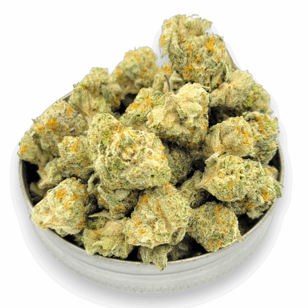 Grey Goose cannabis strain – indica-dominant hybrid, up to 28% THC, dense frosty buds with earthy pine aroma