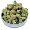 Dark Diesel cannabis buds — gassy hybrid with dense, resinous nugs