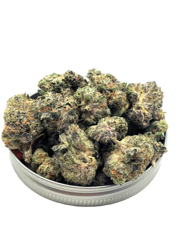 Northern Lights cannabis strain buds with dense trichomes and orange pistils