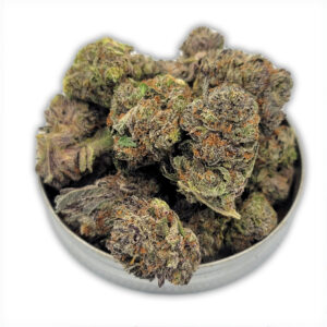 Jealousy strain cannabis flower – hybrid buds with frosty trichomes and sweet, creamy aroma