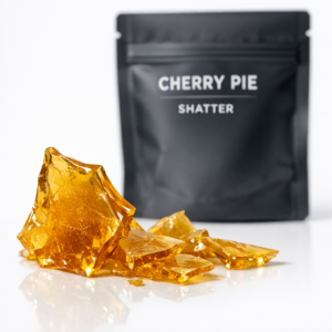 Cherry Pie Shatter – sweet hybrid cannabis concentrate