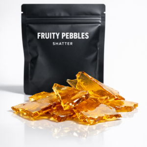 Fruity Pebbles cannabis shatter – sweet tropical concentrate