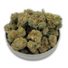 LA Confidential indica cannabis flower arranged for product photography
