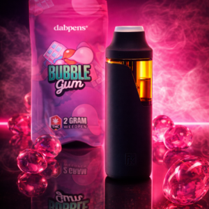 Alternative view of Bubble Gum Weed Pen 2g – D9 Distillate Vape | Sweet Pink Candy