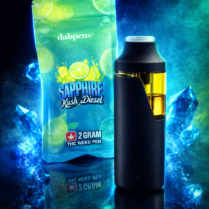 Alternative view of Sapphire Kush Weed Pen 2g – D9 Vape | Berry & Pine Kush