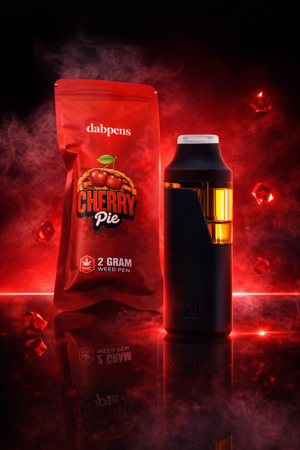 Cherry Pie Weed Pen 2g – D9 Vape | Sweet Cherry & Dough - Image 2
