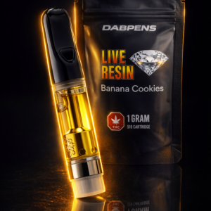 Banana Cookies Live Resin Cartridge 1g full spectrum 510 thread vape oil