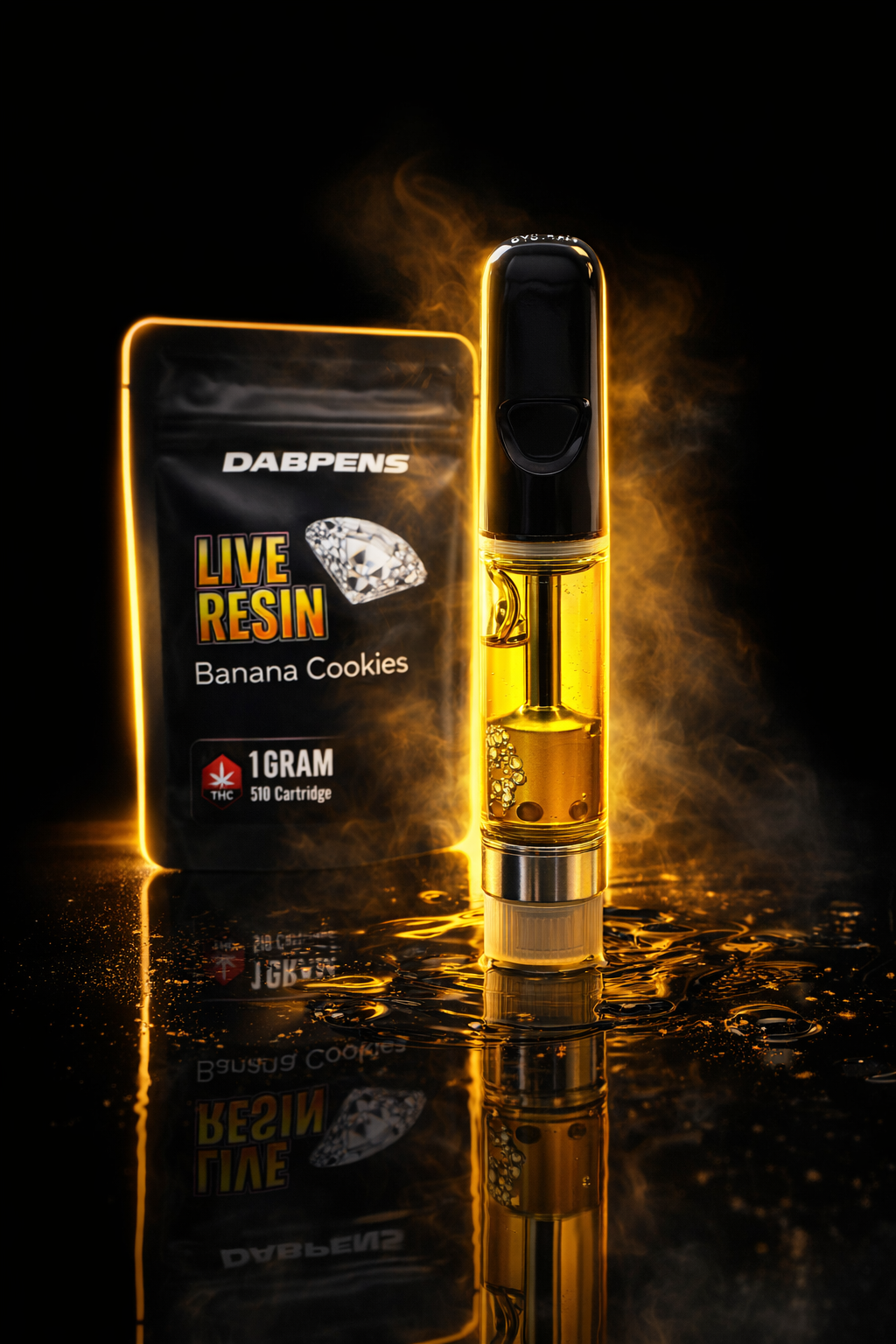 Banana Cookies Live Resin Cartridge 1g – Premium 510 - Image 2