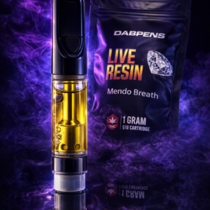 Alternative view of Mendo Breath Live Resin Cartridge 1g – Premium 510 Thread