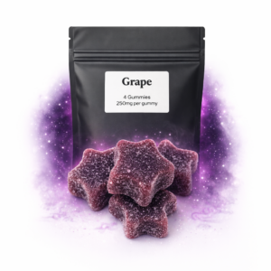 Grape Star Gummies – 1000mg THC Pack (4 x 250mg Stars)