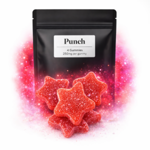 Alternative view of Fruit Punch Star Gummies 1000mg – THC Edibles | 250mg Each