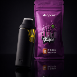 Punch Grape Weed Pen 2g D9 distillate vape with sweet grape flavor