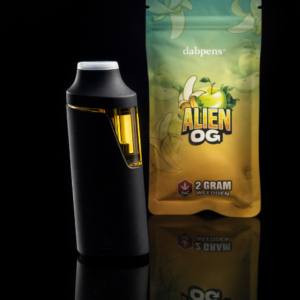 Alien OG Weed Pen 2g pungent pine lemon D9 distillate vape