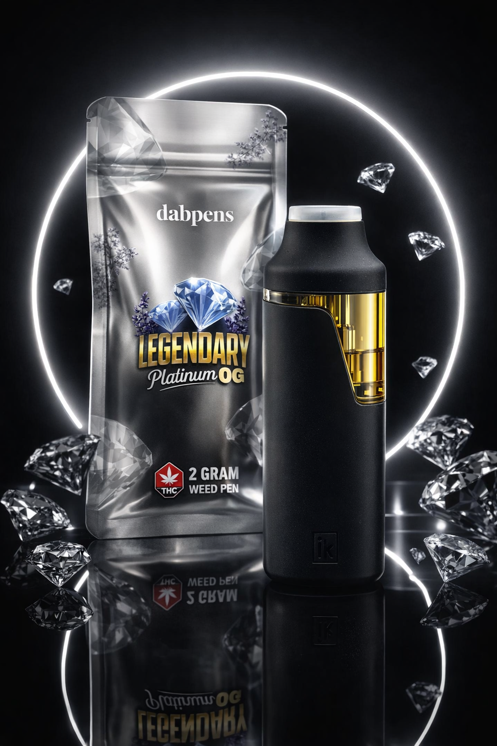 Legendary Platinum OG Weed Pen 2g – D9 Vape | Heavy Gas - Image 2
