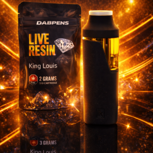 Alternative view of King Louis Live Resin 2g Pen – Heavy Indica Full Spectrum Vape