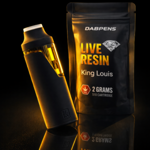 King Louis Live Resin 2g Pen heavy indica pungent pine all-in-one vape
