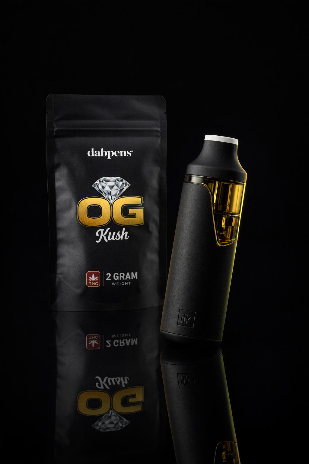 OG Kush Weed Pen 2g classic pine and gas distillate vape