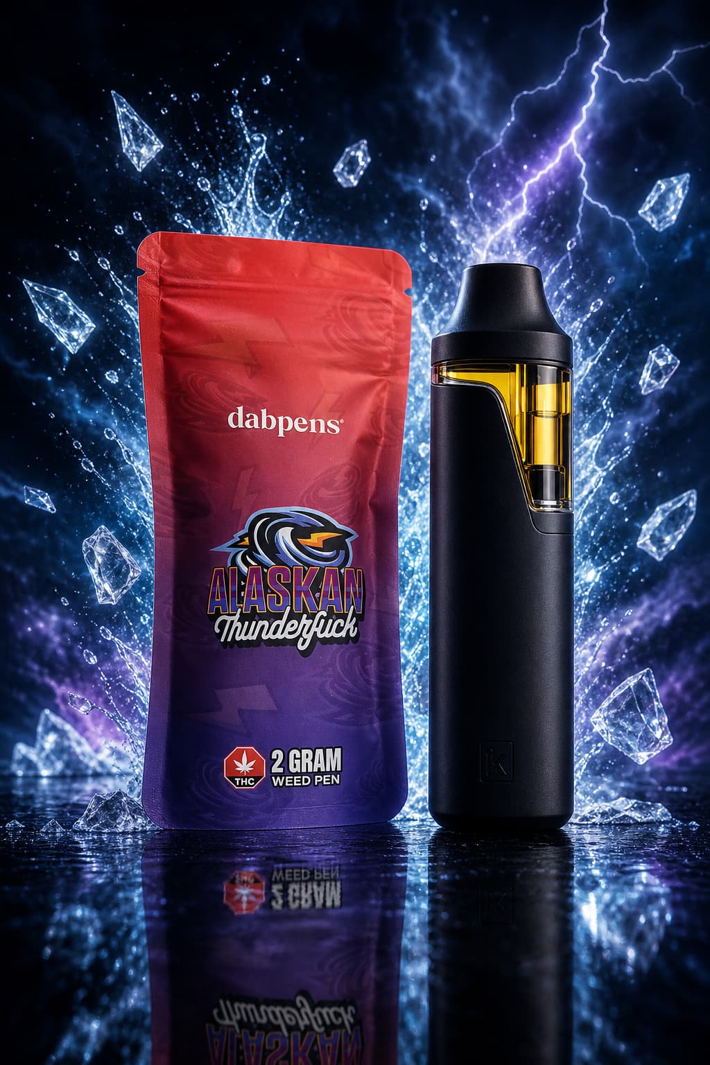 Alaskan Thunderfuck Vape pen 2 gram sativa dabpens rechargeable disposable weed pen 2