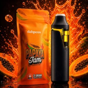 papaya jam Papaya Jam Vape pen 2 gram tropical papaya indica dabpens rechargeable disposable