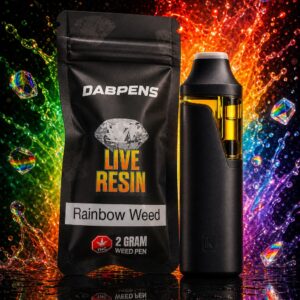 Rainbow Live Resin Pen 2 gram fruity hybrid dabpens rechargeable disposable