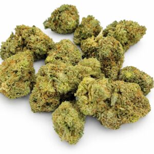 Laundry List strain flower buds overhead