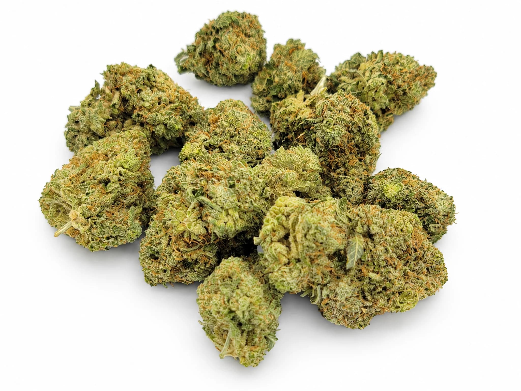 Laundry List strain flower buds overhead